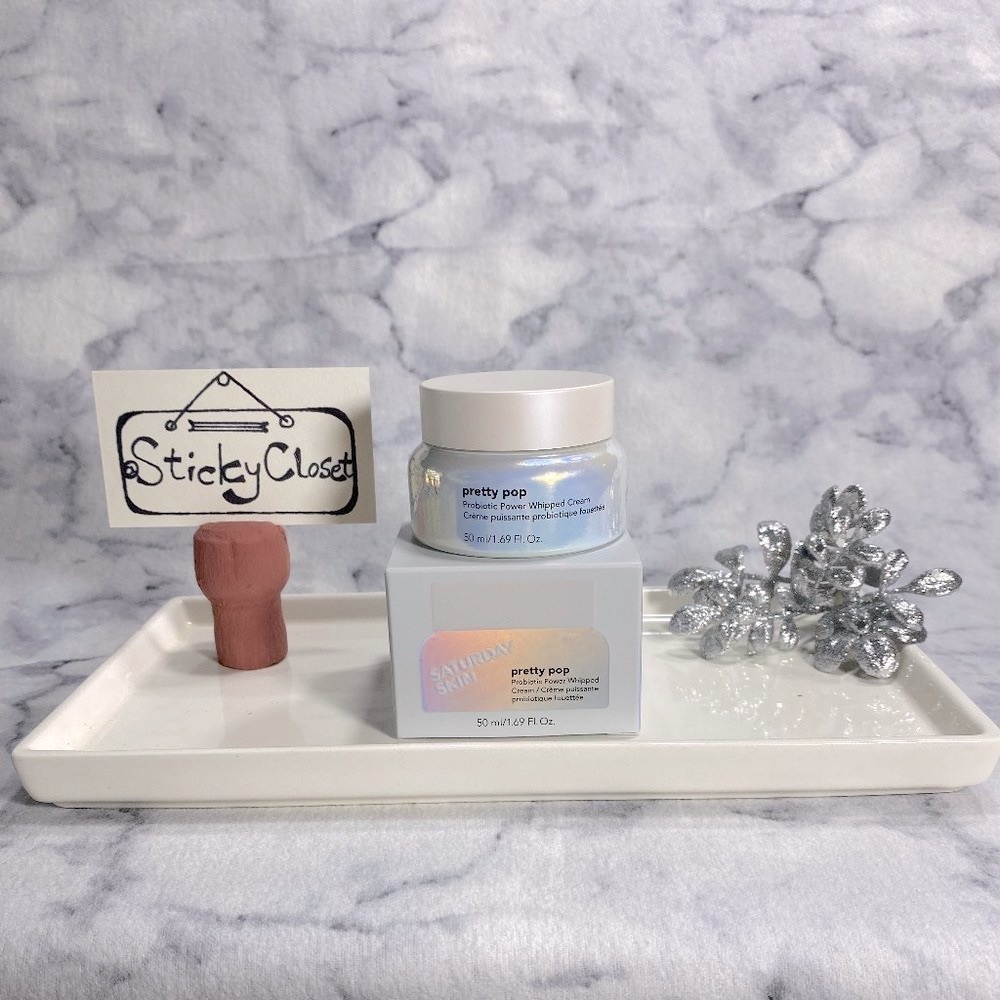 SATURDAY SKIN Skincare-Pretty Pop Probiotic Whipped Cream-Travel 50ml-BOXED-NEW